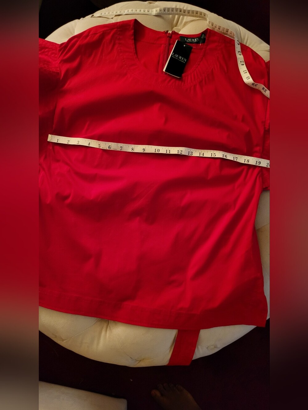 Ralph lauren top red size L NWT - Picture 8 of 10